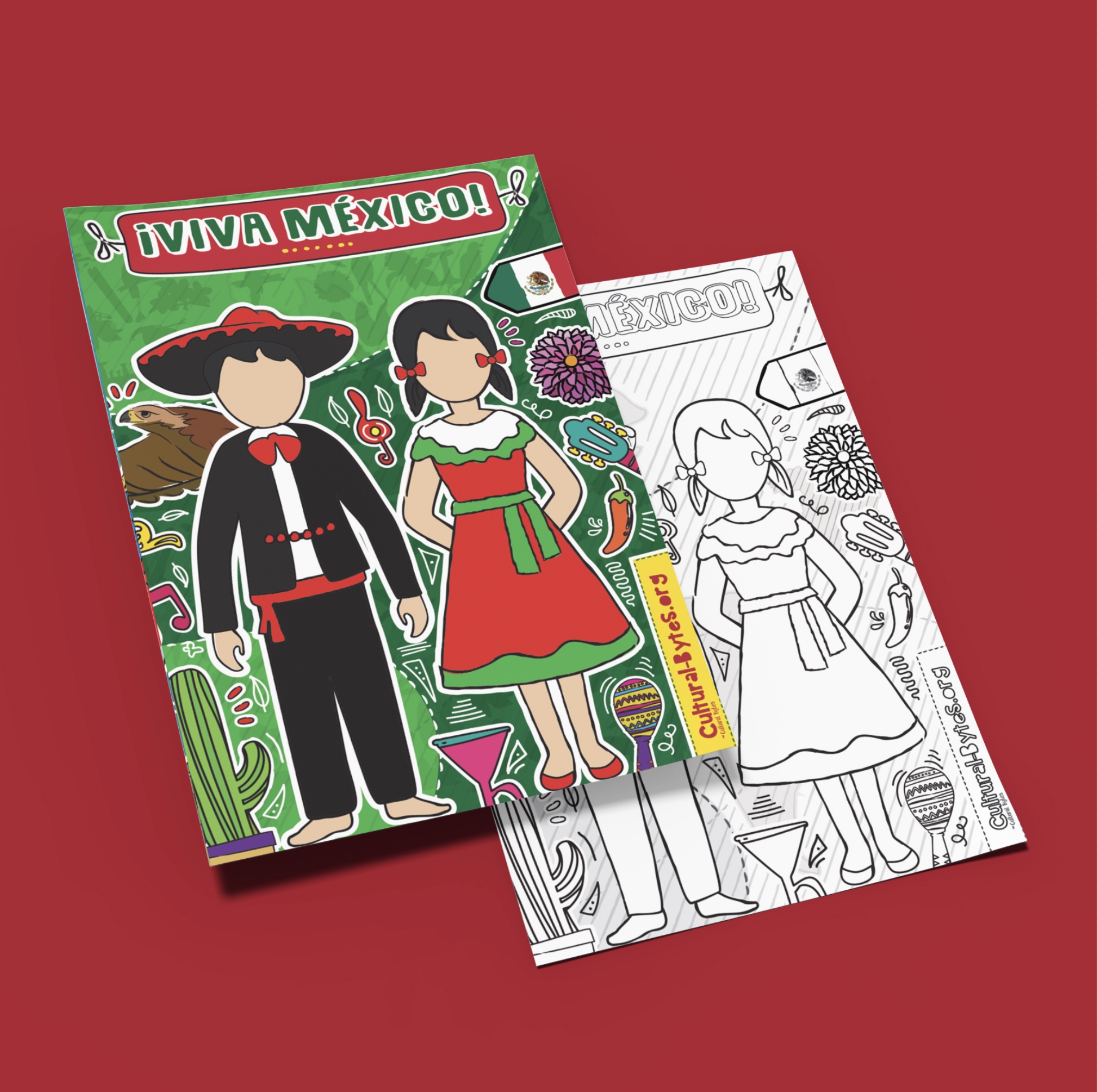 Mexico Cultural Poster, Traditional Hispanic Attire