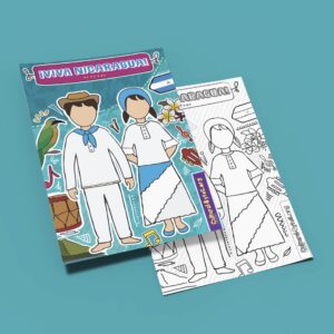 Nicaragua Cultural Poster, Traditional Hispanic Attire